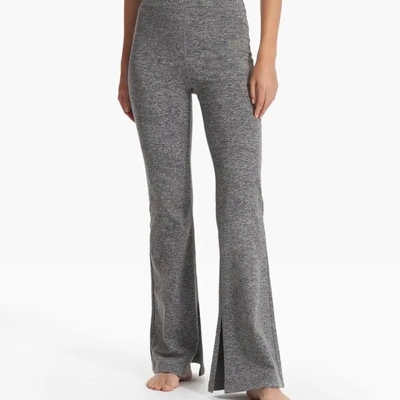 Vuori Heathered Gray Flare Pants - Picture 1 of 5